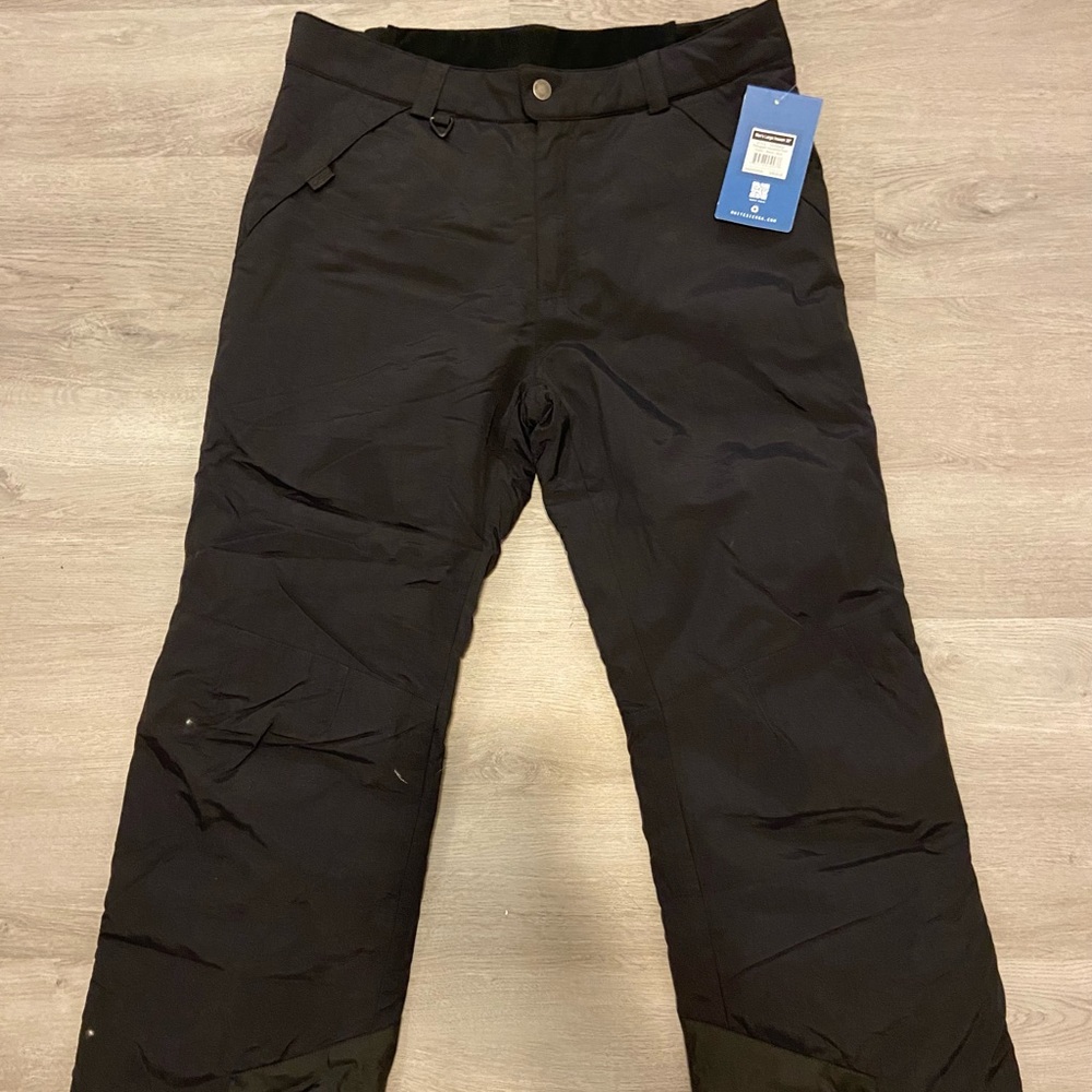 Mens black toboggan insulated pants